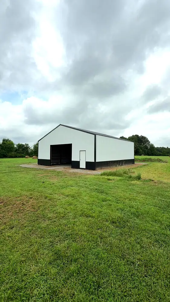 Custom metal barn and shop building